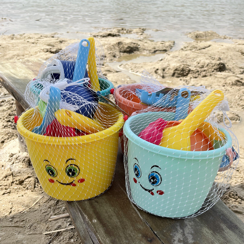 Children's Beach Toy Suit Beach Car Sand Digging Water Toys Beach Bucket Hourglass Shovel Seaside Sand Playing Tools