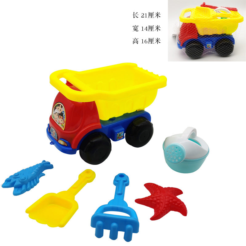 Children's Beach Toy Suit Beach Car Sand Digging Water Toys Beach Bucket Hourglass Shovel Seaside Sand Playing Tools