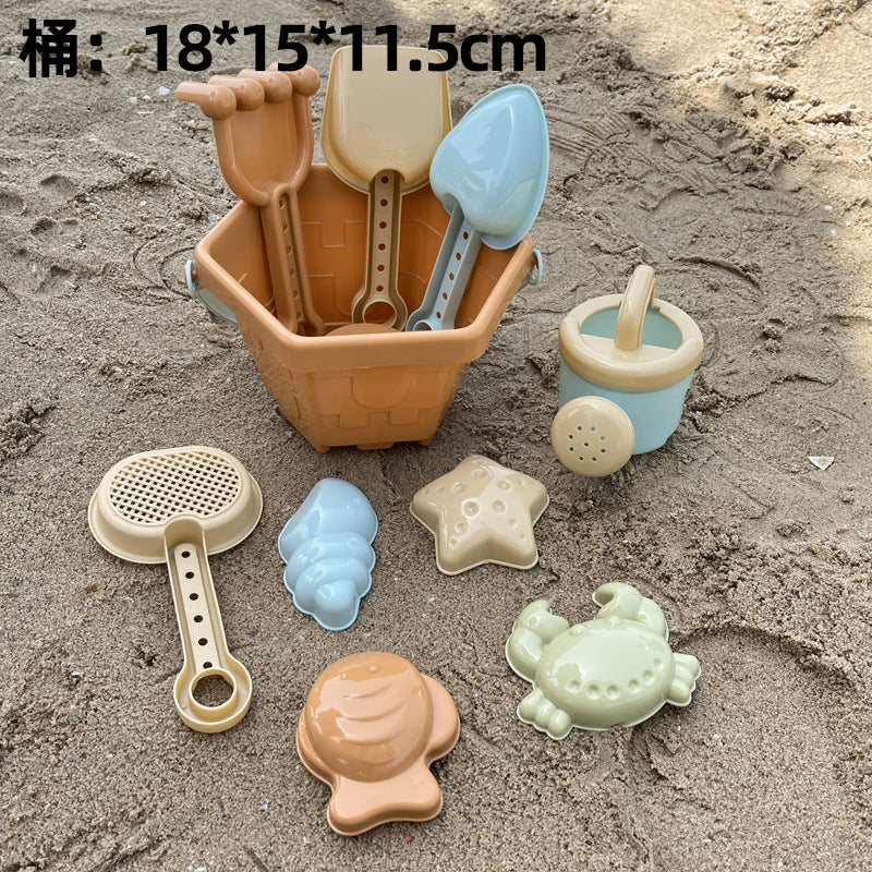 Children's Beach Toy Suit Beach Car Sand Digging Water Toys Beach Bucket Hourglass Shovel Seaside Sand Playing Tools