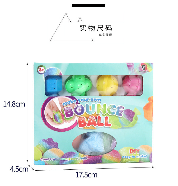 Amazon Internet CelebrityDIYElastic Ball Powder Cross-Border Homemade Elastic Ball Sand Powder Mold Material Children's Science Experiment