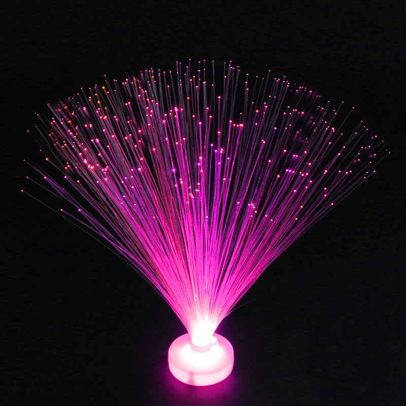 Creative LED Fiber Optical Light Colorful Light-Emitting Toys Starry Sky Optical Fiber Filament Small Night Lamp